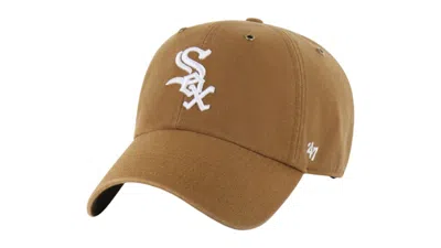 Pre-owned 47 Brand X Carhartt Mlb Chicago White Sox Clean Up Cap In Brown