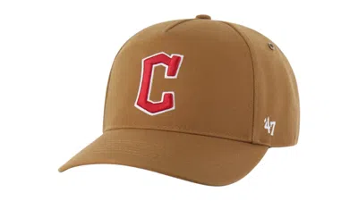 Pre-owned 47 Brand X Carhartt Mlb Cleveland Guardians Hitch Cap In Brown