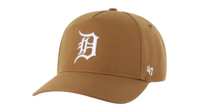 Pre-owned 47 Brand X Carhartt Mlb Detroit Tigers Hitch Cap In Brown