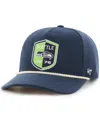 47 Brand X Stoney Clover Lane Men's And Women's College Navy Seattle Seahawks Touch Down Hitch Adjustable Hat In College Navy