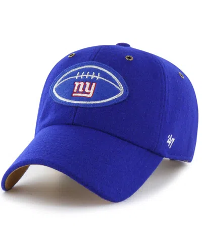 47 Brand X Stoney Clover Lane Men's And Women's Royal New York Giants Field Goal Clean Up Adjustable Hat