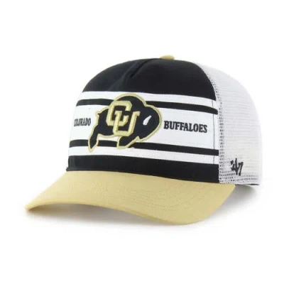47 Brand Kids' Youth '47 Black/gold Colorado Buffaloes Super Stripe Hitch Adjustable Trucker Hat In Multi