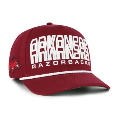 47 Brand Kids' Youth '47 Cardinal Arkansas Razorbacks Byline Hitch Adjustable Hat In Red
