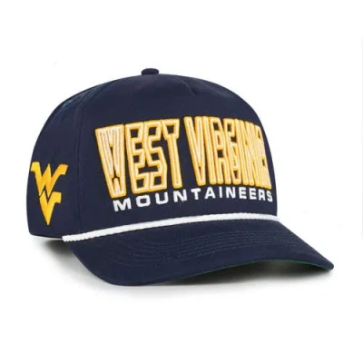 47 Brand Kids' Youth '47 Navy West Virginia Mountaineers Byline Hitch Adjustable Hat In Blue