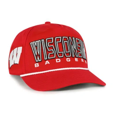 47 Brand Kids' Youth '47 Red Wisconsin Badgers Byline Hitch Adjustable Hat