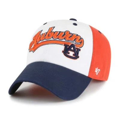 47 Brand Kids' Youth '47 White Auburn Tigers Scooter Clean Up Adjustable Hat In Multi