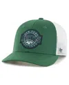 47 Brand Youth Boys And Girls ' Green, White New York Jets Scramble Adjustable Trucker Hat In Green,white