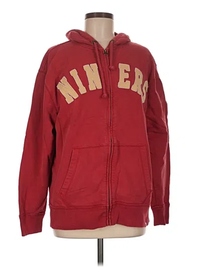 Pre-owned 47 Brand Zip Up Hoodie In Red