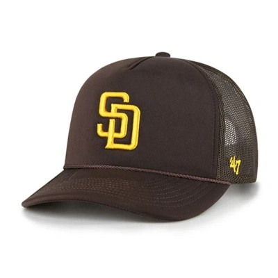 47 ' Brown San Diego Padres Foamo Trucker Snapback Hat