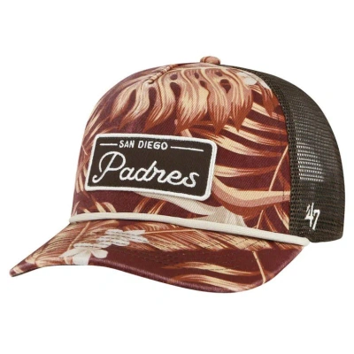47 ' Brown San Diego Padres Tropicalia Trucker Hitch Adjustable Hat