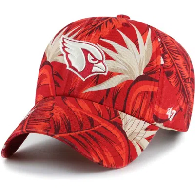 47 ' Cardinal Arizona Cardinals Tropicalia Clean Up Adjustable Hat In Red