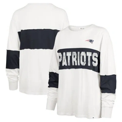 47 Brand '47 Cream New England Patriots Clubhouse Pride Taylor Long Sleeve T-shirt