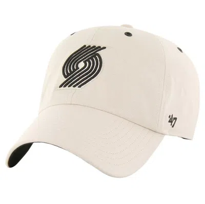 47 ' Cream Portland Trail Blazers Lunar Clean Up Adjustable Hat In Neutral
