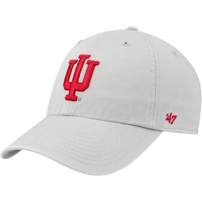 47 ' Gray Indiana Hoosiers Clean Up Adjustable Hat