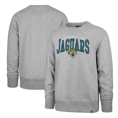 47 ' Grey Jacksonville Jaguars Varsity Block Headline Pullover Sweatshirt