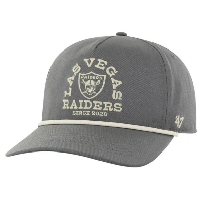 47 ' Gray Las Vegas Raiders Canyon Ranchero Hitch Adjustable Hat