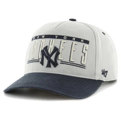 47 ' Gray New York Yankees  Double Headed Baseline Hitch Adjustable Hat