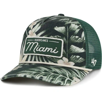 47 ' Green Miami Hurricanes Tropicalia Hitch Adjustable Hat