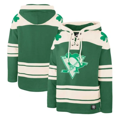 47 ' Kelly Green Pittsburgh Penguins St. Patrick's Day Superior Lacer Pullover Hoodie