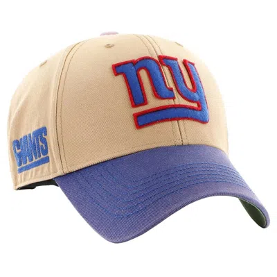 47 ' Khaki/royal New York Giants Dusted Sedgwick Mvp Adjustable Hat