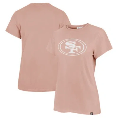 47 Brand '47  Light Pink San Francisco 49ers Premier Frankie T-shirt