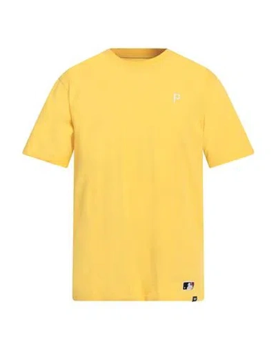 47 Brand Man T-shirt Yellow Size S Cotton