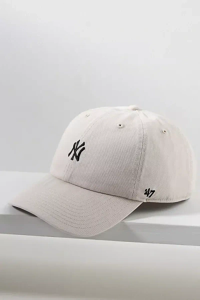 47 Brand Mlb Mini Logo Baseball Cap In White