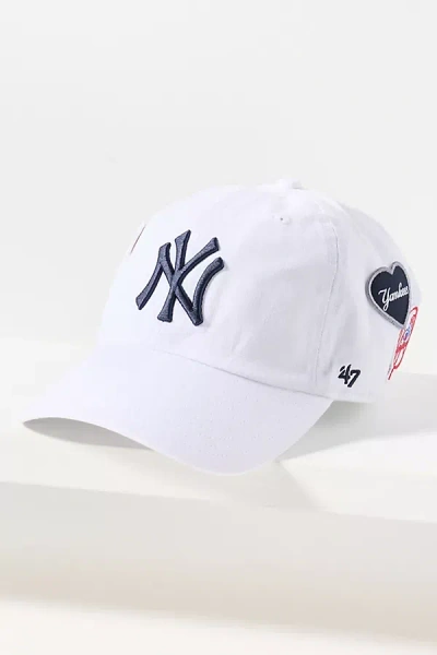 47 Brand Mlb Multi-patch Baseball Cap In White