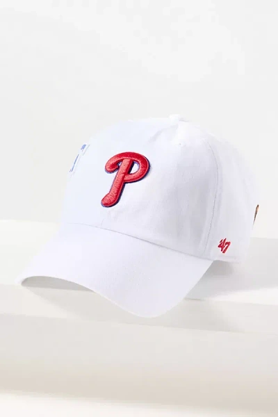 47 Brand Mlb Multi-patch Baseball Cap In White