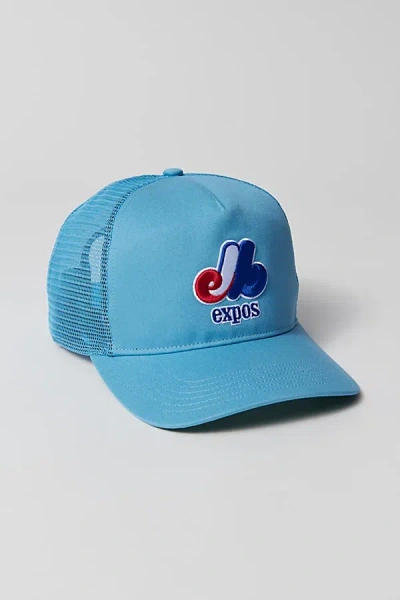 47 Montreal Expos Hitch Trucker Hat In Sky, Men's At Urban Outfitters In Blue