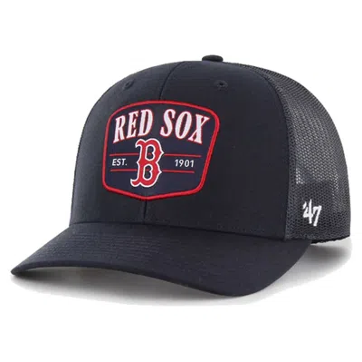 47 ' Navy Boston Red Sox Squad Trucker Adjustable Hat In Blue