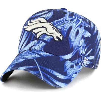 47 ' Navy Denver Broncos Tropicalia Clean Up Adjustable Hat In Blue