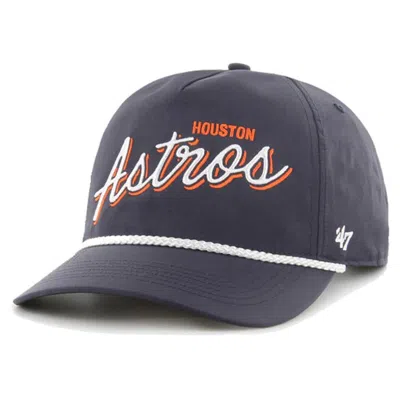 47 ' Navy Houston Astros Fairway Hitch Adjustable Hat In Black