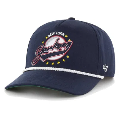 47 ' Navy New York Yankees Wax Pack Collection Premier Hitch Adjustable Hat In Blue