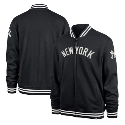 47 ' Navy New York Yankees Wax Pack Pro Camden Full-zip Track Jacket