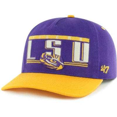 47 ' Purple Lsu Tigers Double Header Hitch Adjustable Hat