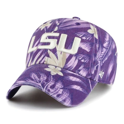 47 ' Purple Lsu Tigers Tropicalia Clean Up Adjustable Hat