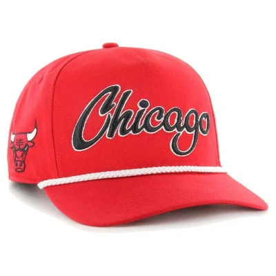 47 '  Red Chicago Bulls Overhand Logo Hitch Adjustable Hat