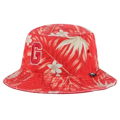 47 ' Red Georgia Bulldogs Tropicalia Bucket Hat In Orange