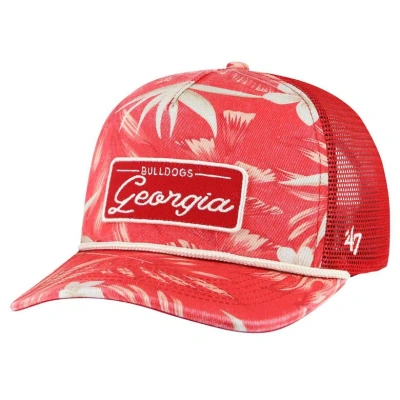 47 ' Red Georgia Bulldogs Tropicalia Hitch Adjustable Hat