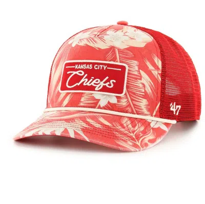47 ' Red Kansas City Chiefs Tropicalia Hitch Trucker Adjustable Hat