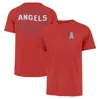 47 '47 RED LOS ANGELES ANGELS HANG BACK FRANKLIN T-SHIRT