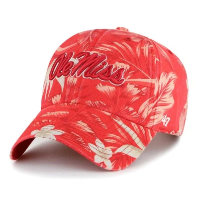 47 ' Red Ole Miss Rebels Tropicalia Clean Up Adjustable Hat