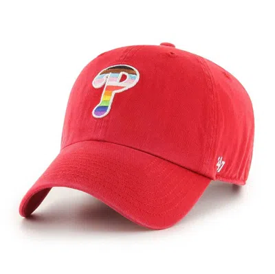 47 '  Red Philadelphia Phillies Team Pride Clean Up Adjustable Hat