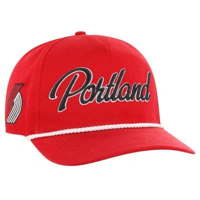 47 '  Red Portland Trail Blazers Overhand Logo Hitch Adjustable Hat