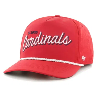47 ' Red St. Louis Cardinals Fairway Hitch Adjustable Hat In Black