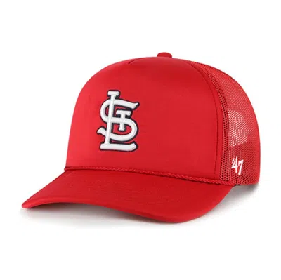 47 ' Red St. Louis Cardinals Foamo Trucker Snapback Hat