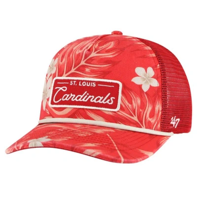 47 ' Red St. Louis Cardinals Tropicalia Trucker Hitch Adjustable Hat