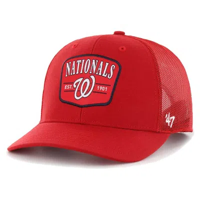 47 ' Red Washington Nationals Squad Trucker Adjustable Hat