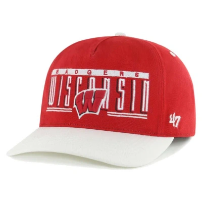 47 ' Red Wisconsin Badgers Double Header Hitch Adjustable Hat